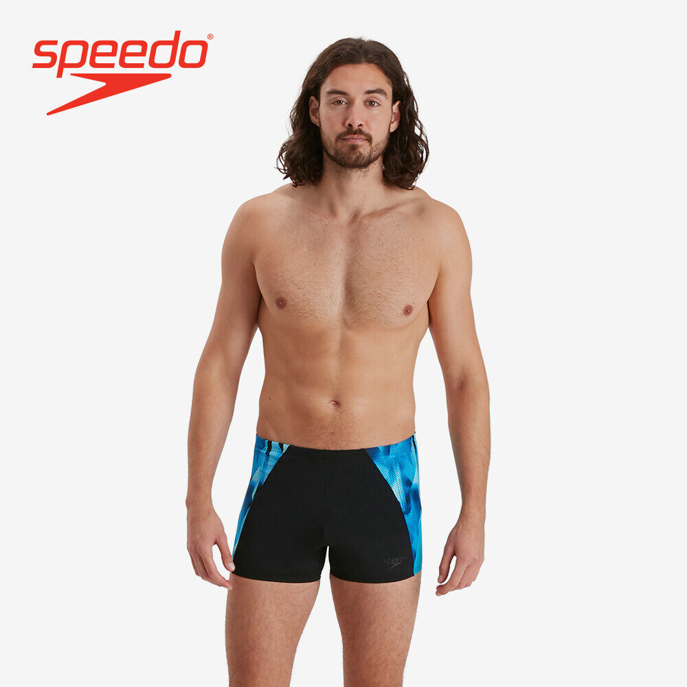 Speedo Adult Male's Performance Swimwear ECO Endurance+ Splice Aquashort - Black - 8-13446G732