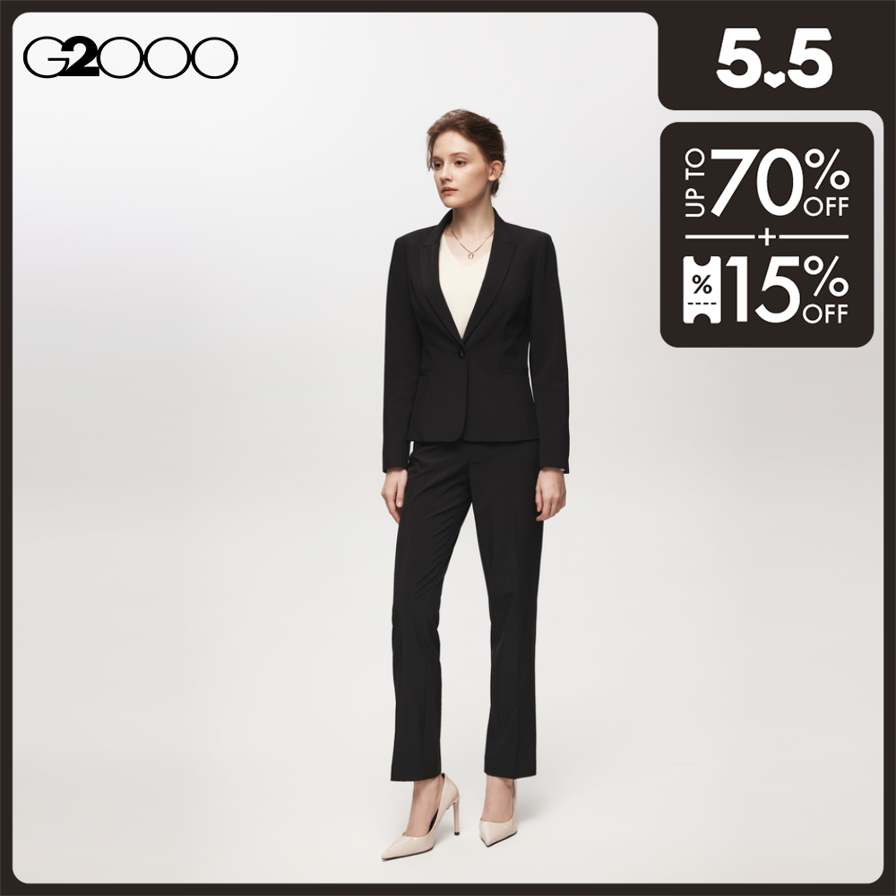 G2000 Women Teflon Poly Spandex Plainweave Blazer
