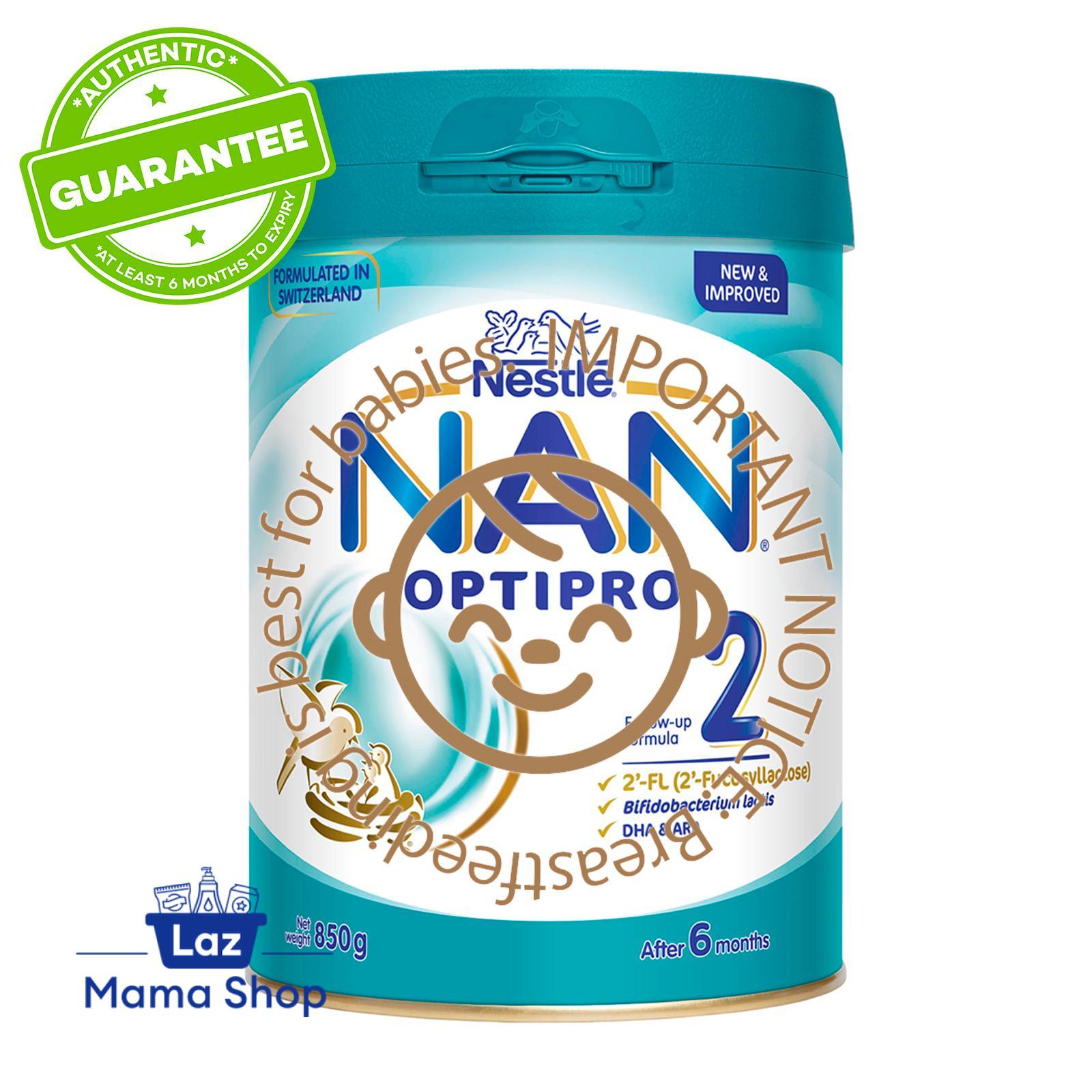 Nestle NAN OPTIPRO 2 Follow-Up Formula 2'FL 850g Milk Powder (Laz Mama Shop)